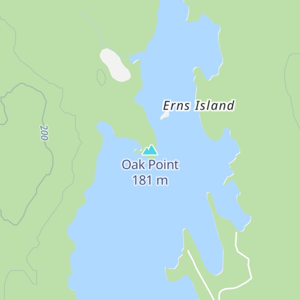 Map of Oak Point