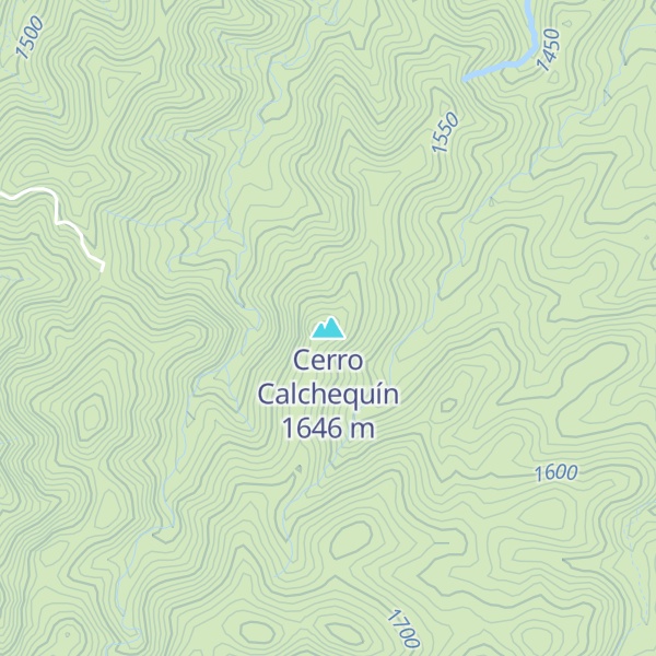 Map of Cerro Calchequín