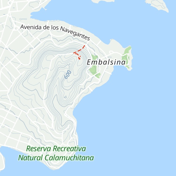 Map of Cabañas Los Molles