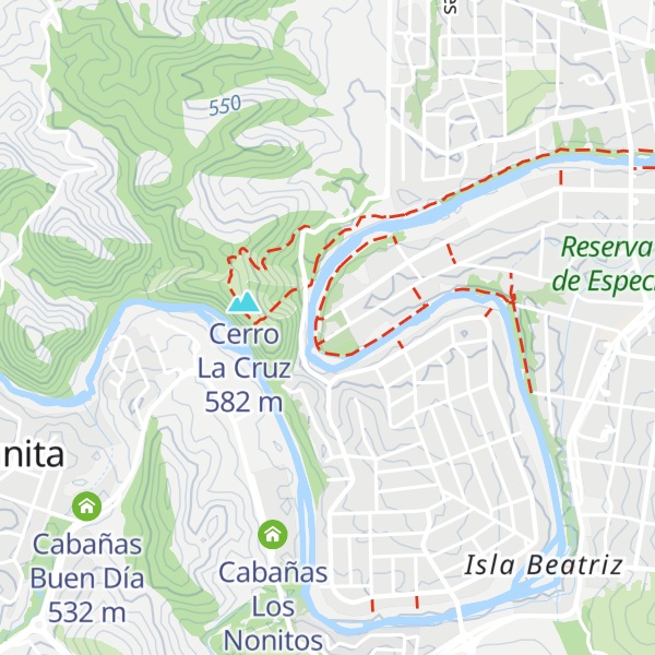 Map of Cabañas la Nona