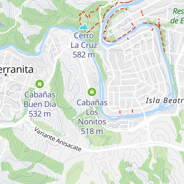 Map of Cabañas Los Nonitos