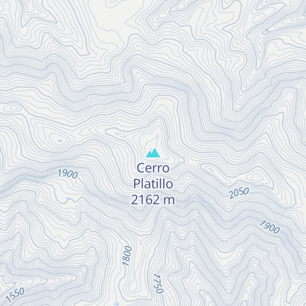 Map of Cerro Platillo
