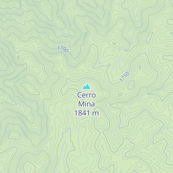 Map of Cerro Mina