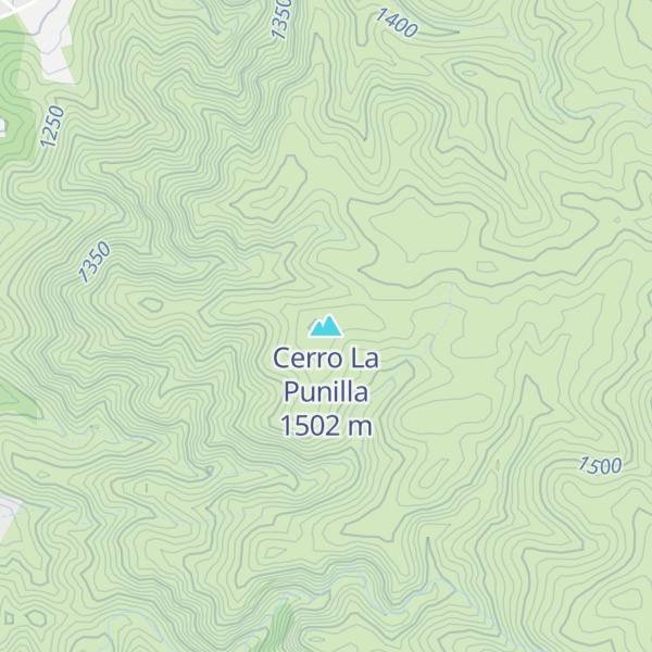 Map of Cerro La Punilla