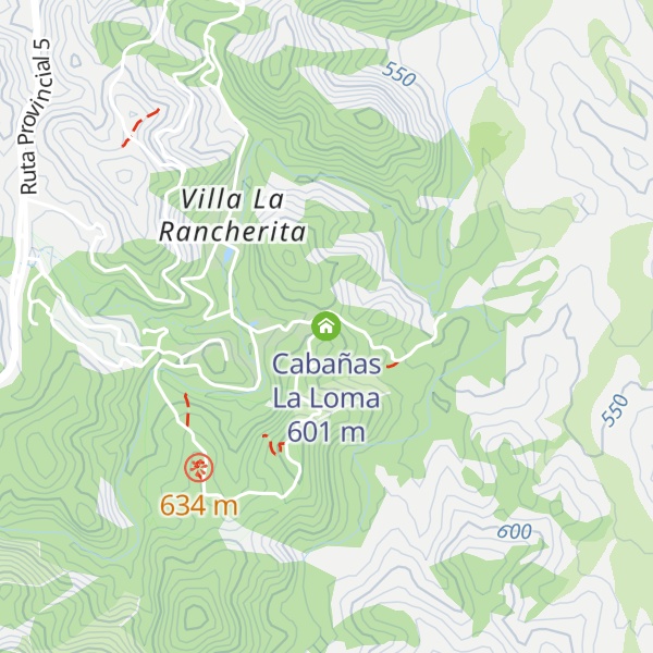 Map of Cabañas La Loma