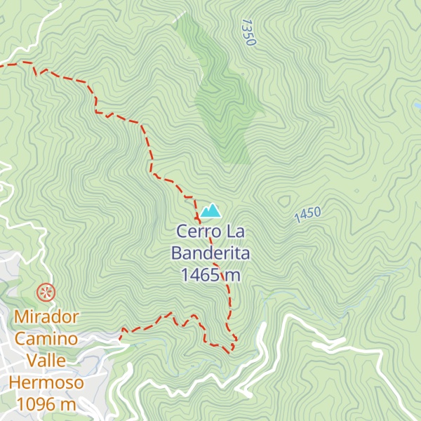 Map of Cerro La Banderita