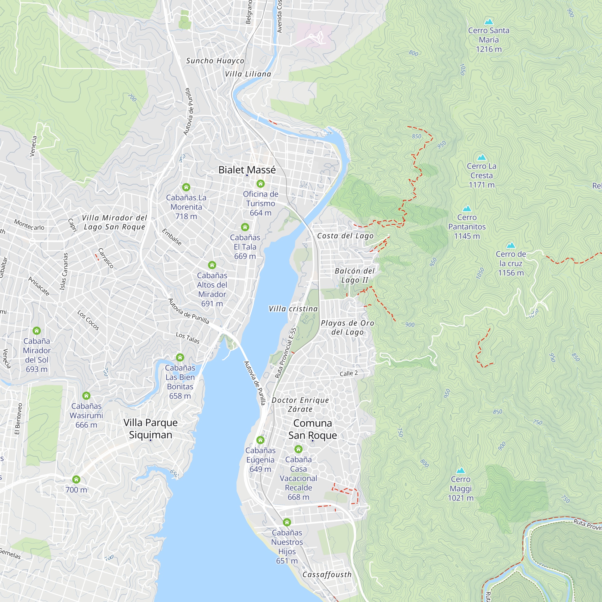 Cabaña Shalom map