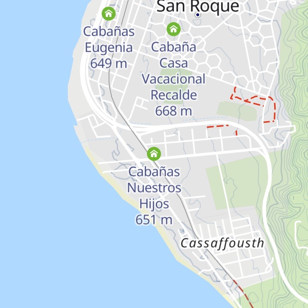 Map of Cabañas Nuestros Hijos