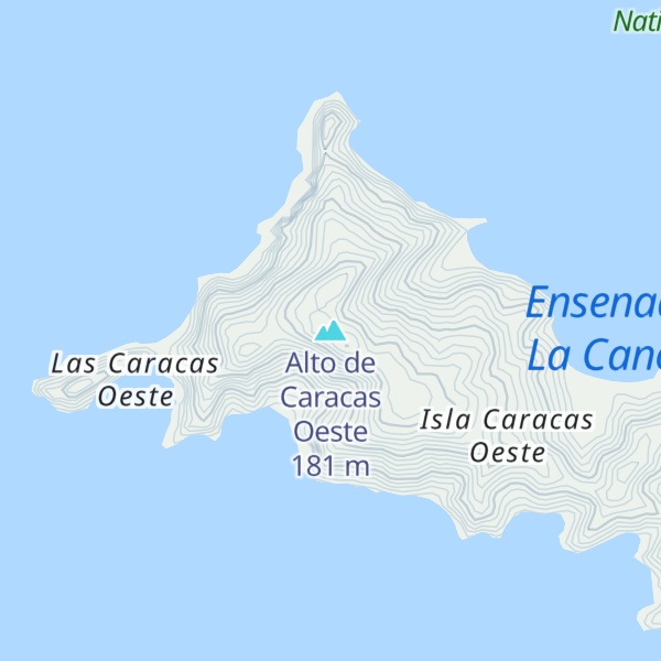 Map of Alto de Caracas Oeste