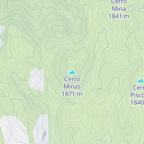 Map of Cerro Minas