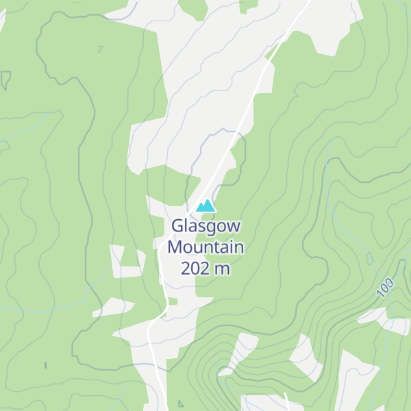 Map of Glasgow Mountain