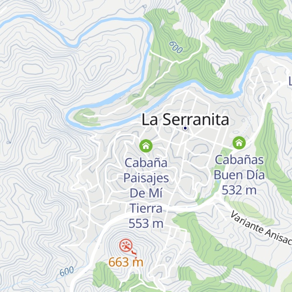 Map of Cabaña Paisajes De Mí Tierra