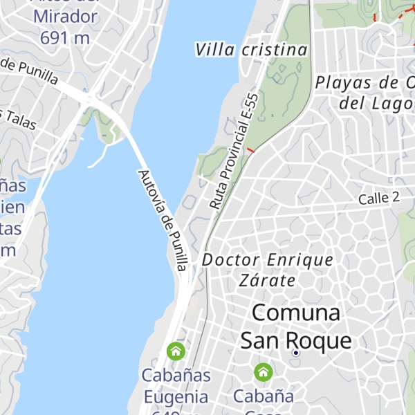 Map of Cabañas La Nueva Luna