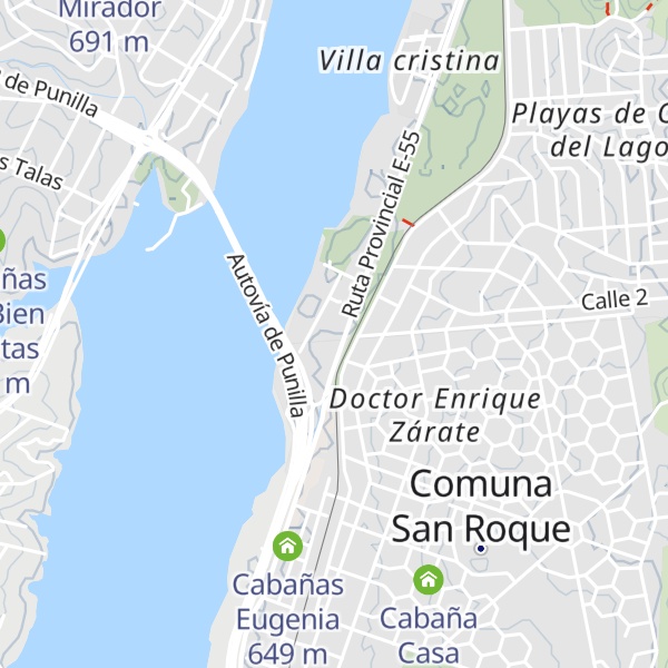 Map of Cabañas Luna Nueva