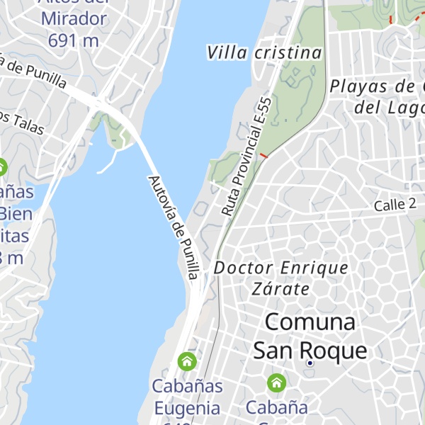 Map of Cabañas Ciudad Patagonia