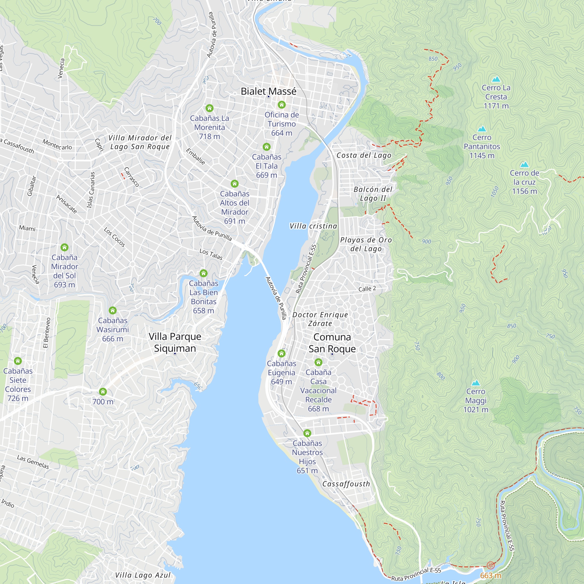 Cabañas Ciudad Patagonia map