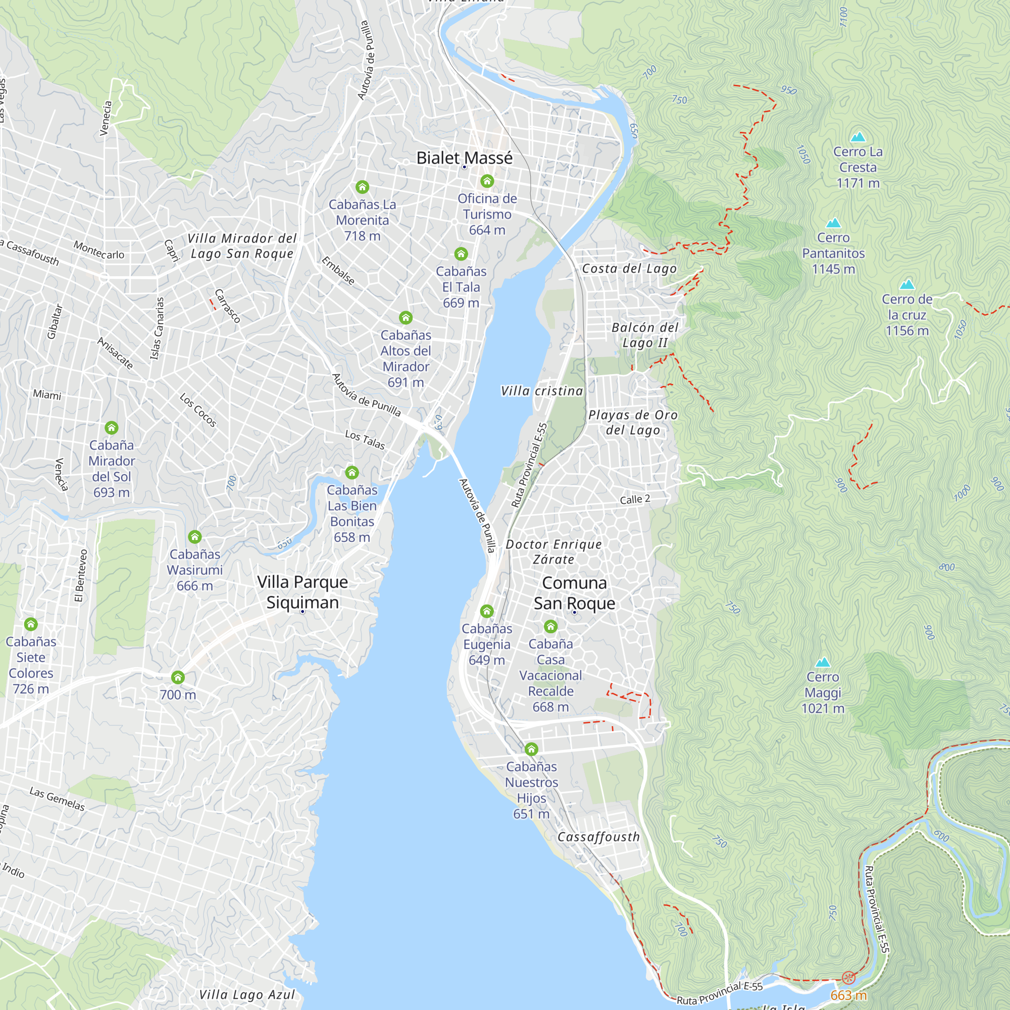 Cabañas Ciudad Patagonia map
