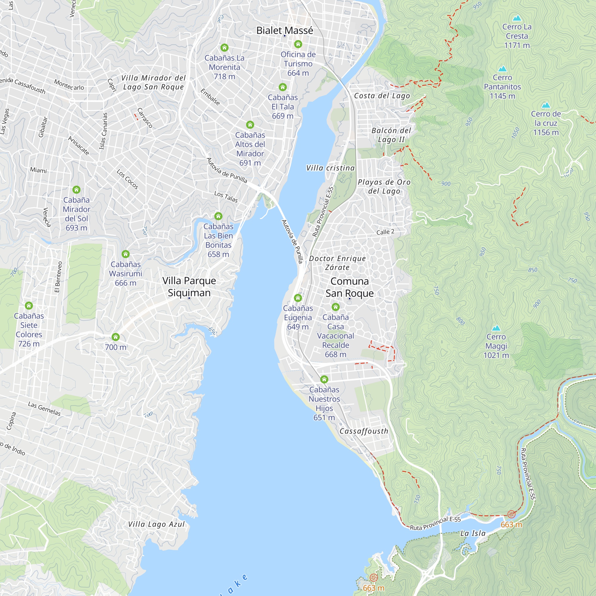 Cabañas Eugenia map