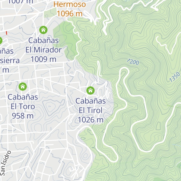 Map of Cabañas El Tirol