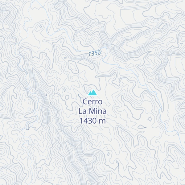 Map of Cerro La Mina