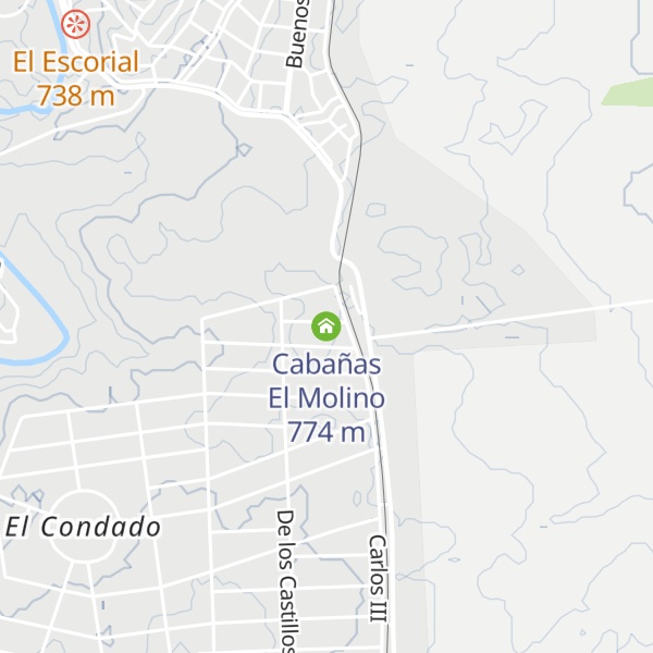 Map of Cabañas El Molino