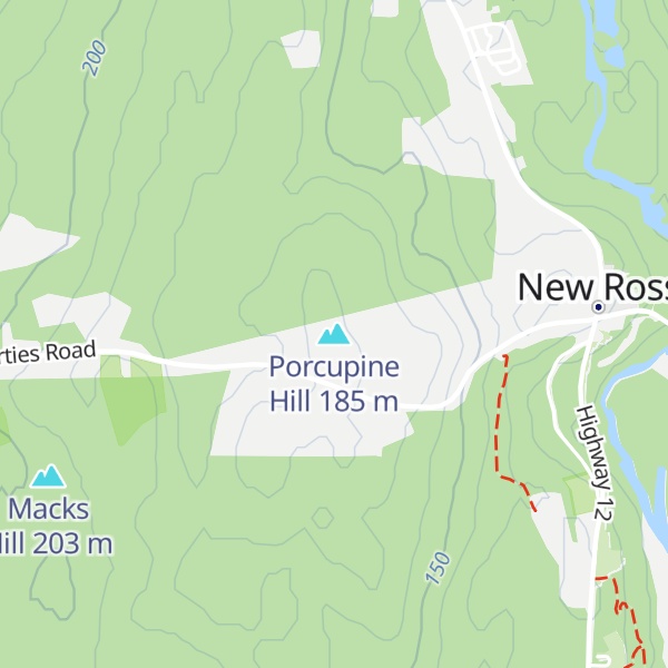 Map of Porcupine Hill