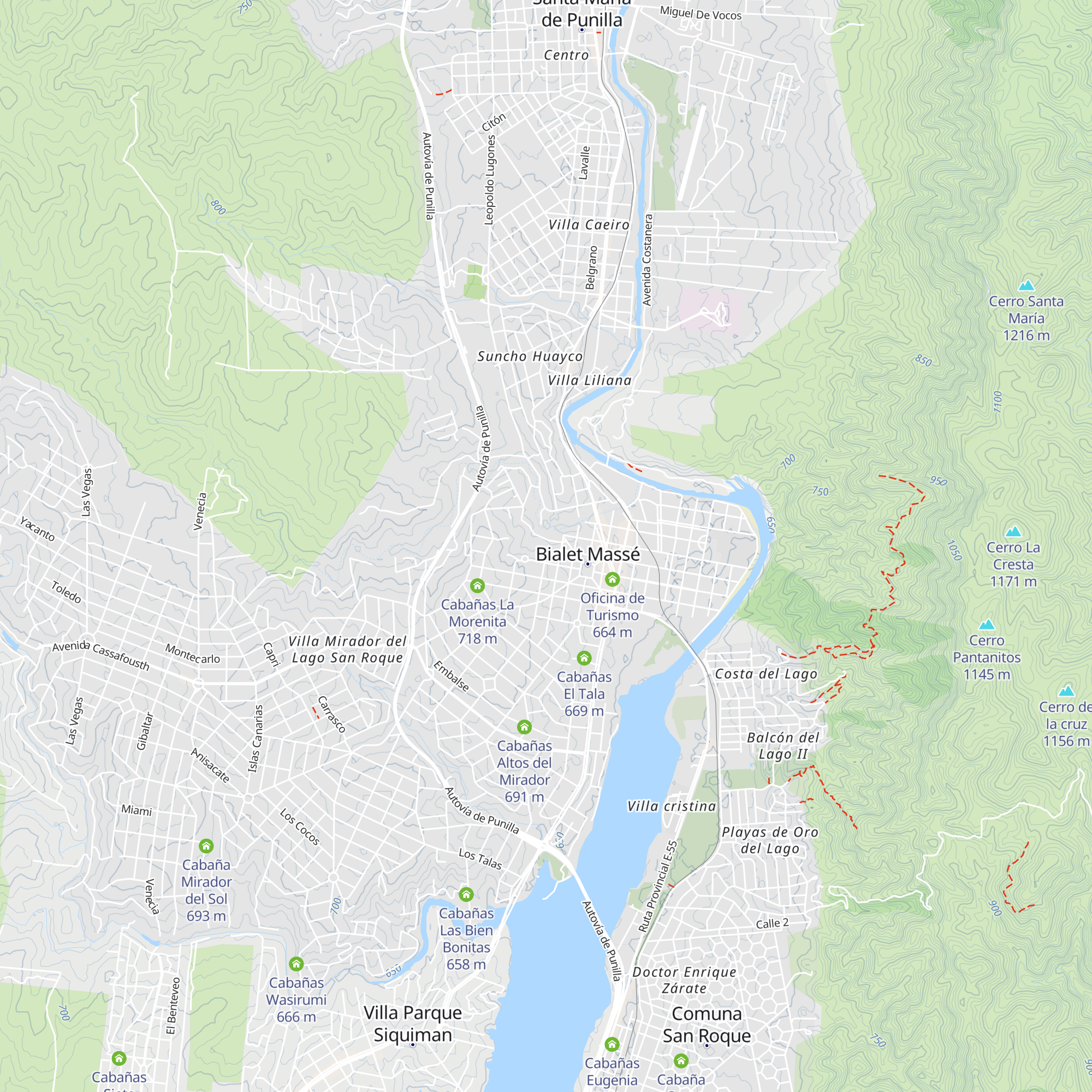 Cabañas Acapulco map
