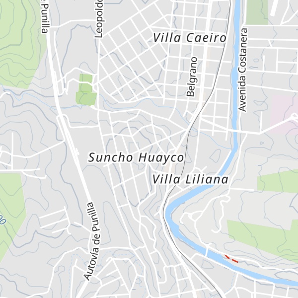 Map of Cabañas Indama