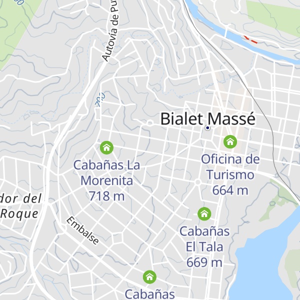 Map of Cabañas Bialet Massé