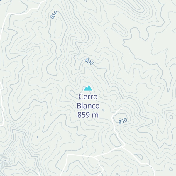 Map of Cerro Blanco