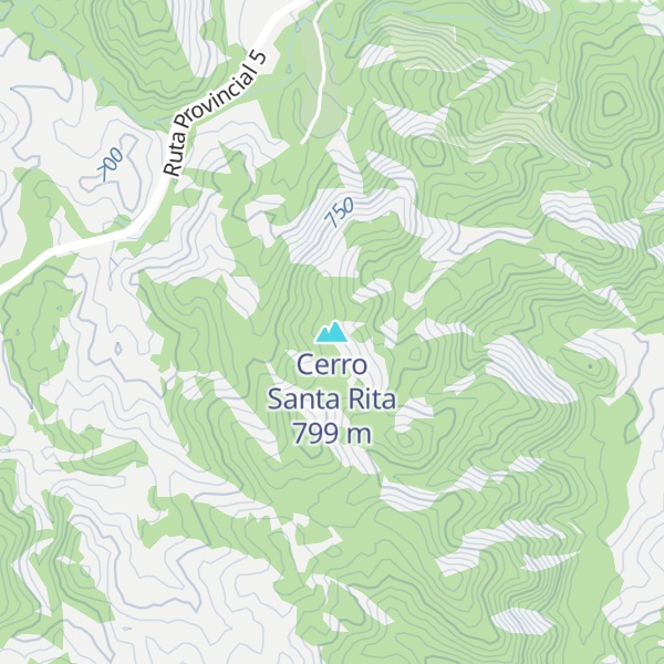 Map of Cerro Santa Rita