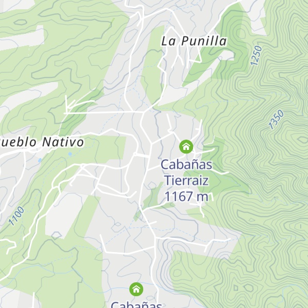 Map of Cabaña de Campo Ailen