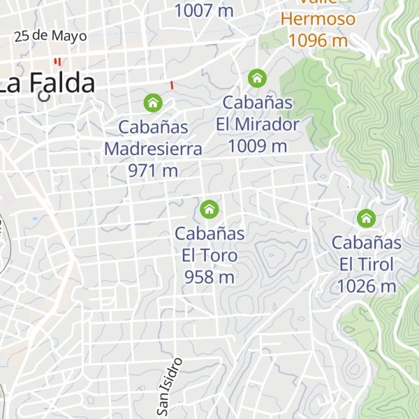 Map of Cabañas El Toro