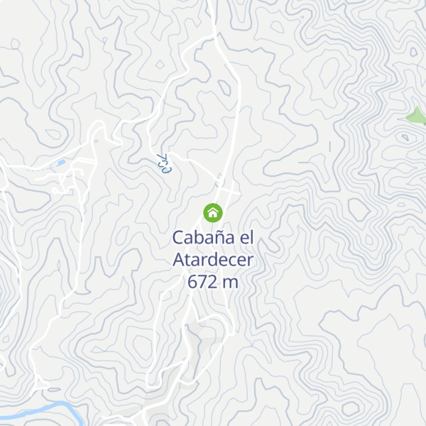 Map of Cabaña el Atardecer