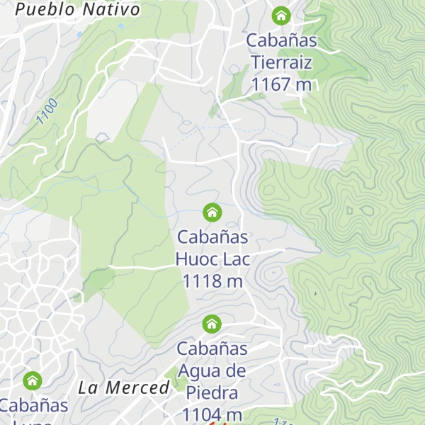 Map of Cabañas Huoc Lac