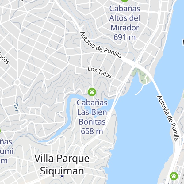 Map of Cabañas Las Bien Bonitas