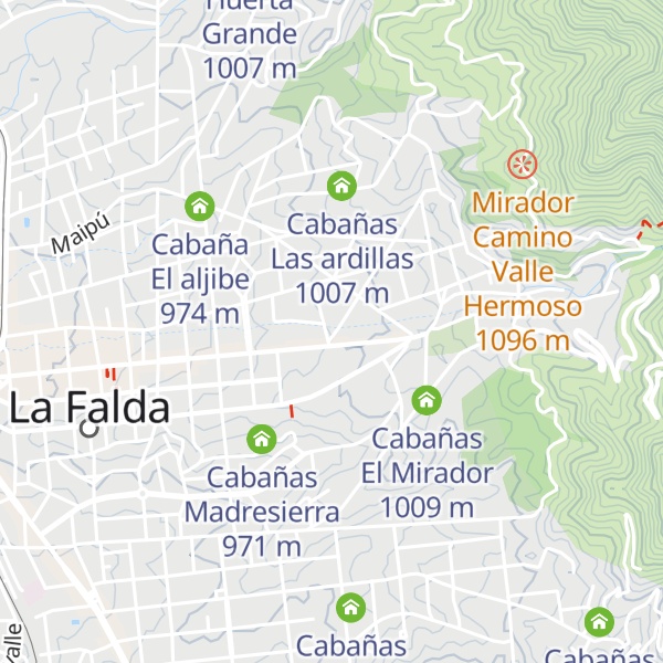 Map of Cabañas El triángulo del eden