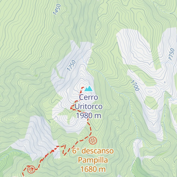 Map of Cerro Uritorco