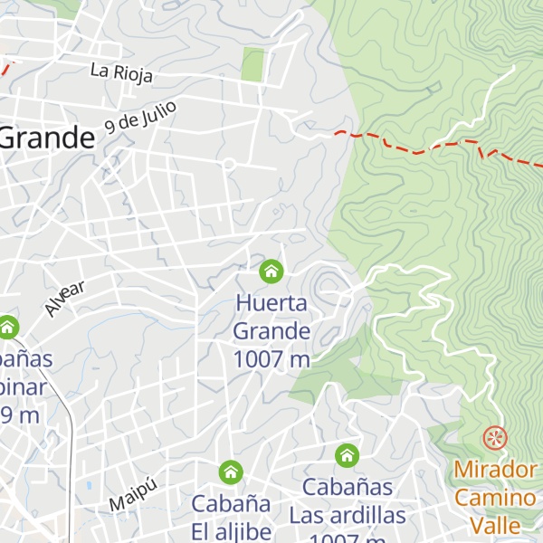 Map of Huerta Grande