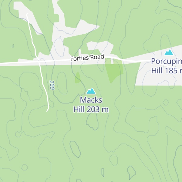 Map of Macks Hill
