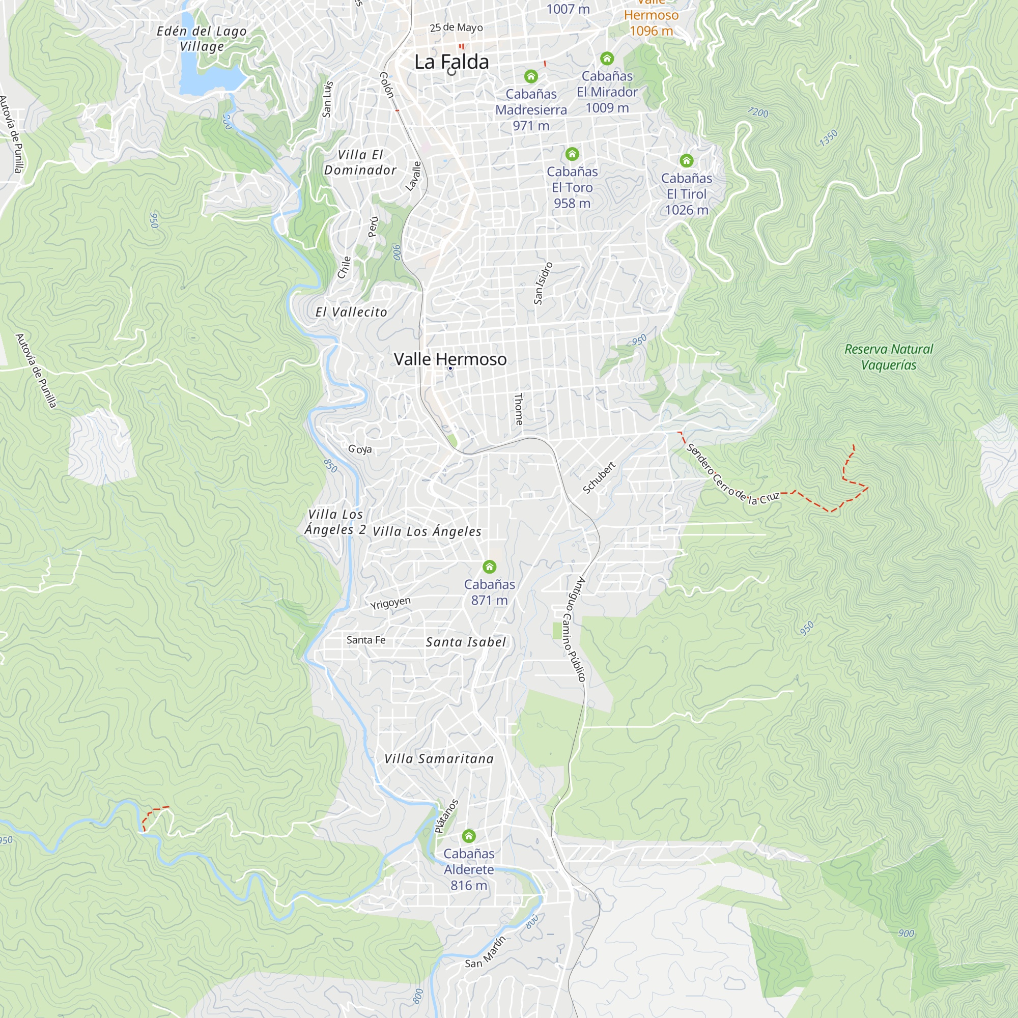 Cabañas El Molino map
