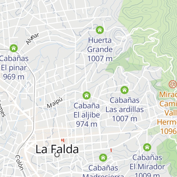 Map of Cabaña la Marmota