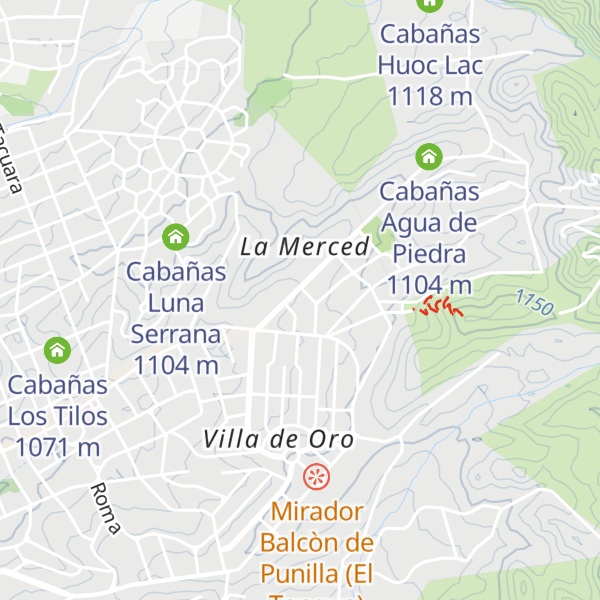 Map of Cabañas La Arrogáncia