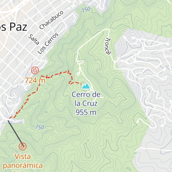 Map of Cerro de la Cruz
