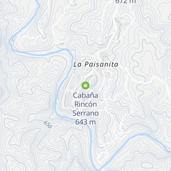 Map of Cabaña Rincón Serrano