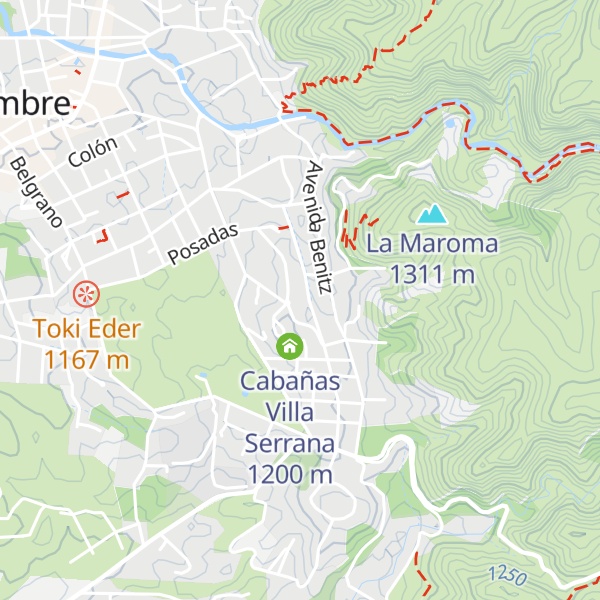 Map of Cabañas Del Golf