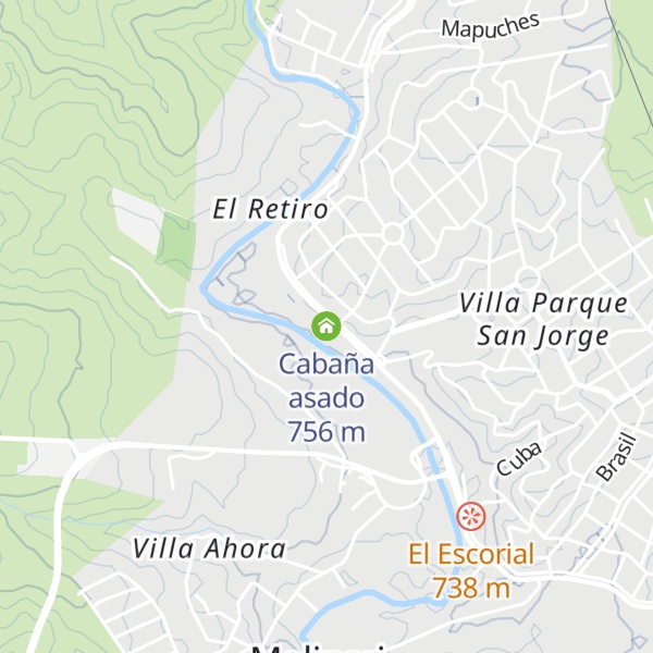 Map of Cabaña asado