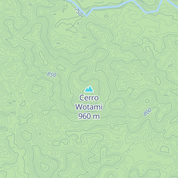 Map of Cerro Wotami
