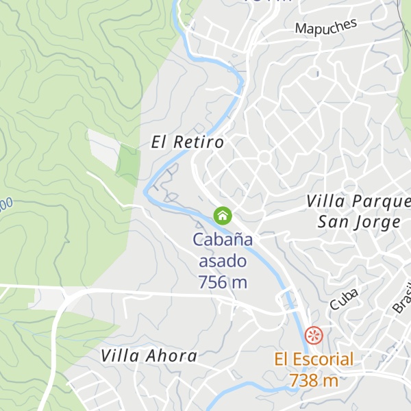 Map of Cabaña La Solita