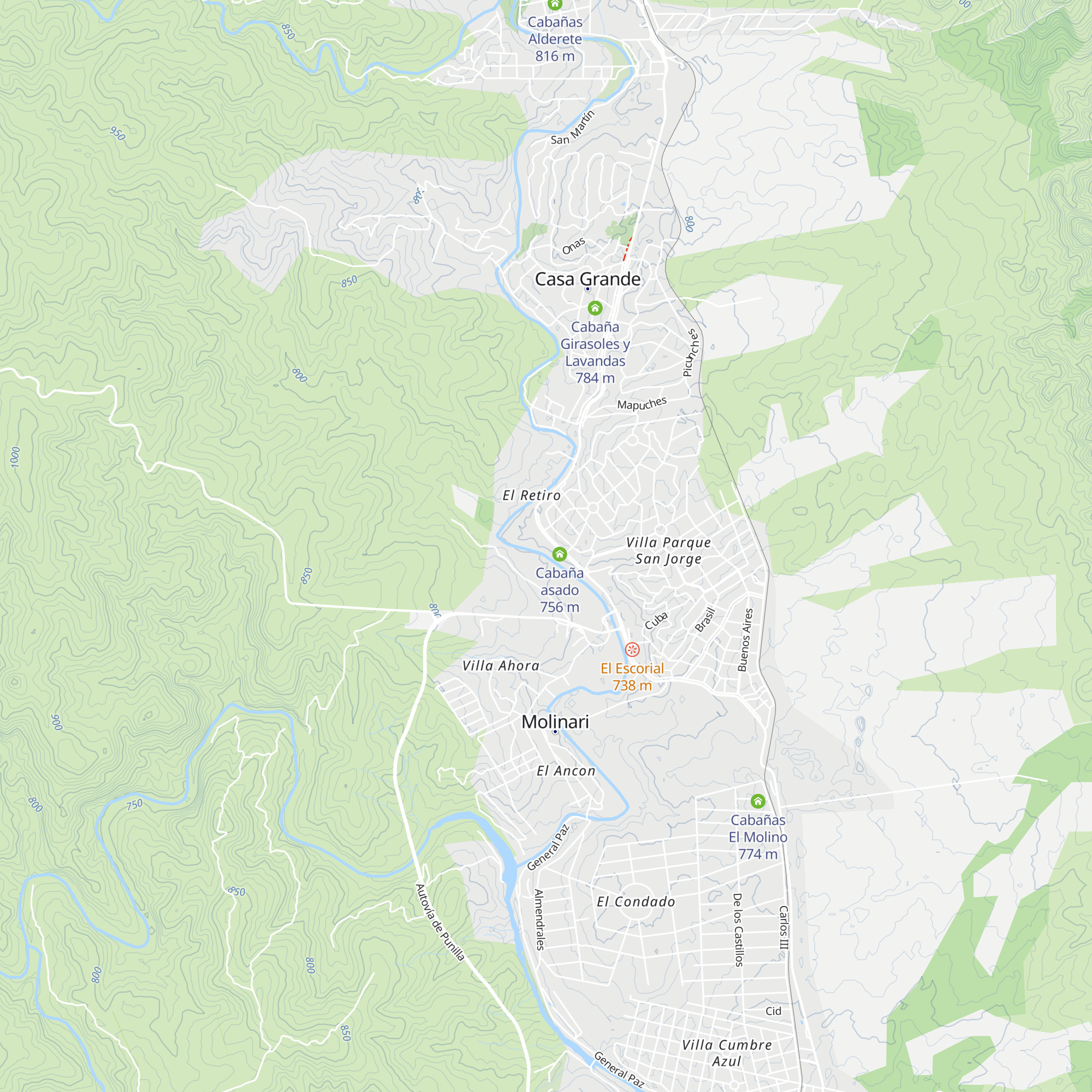 Cabaña La Solita map